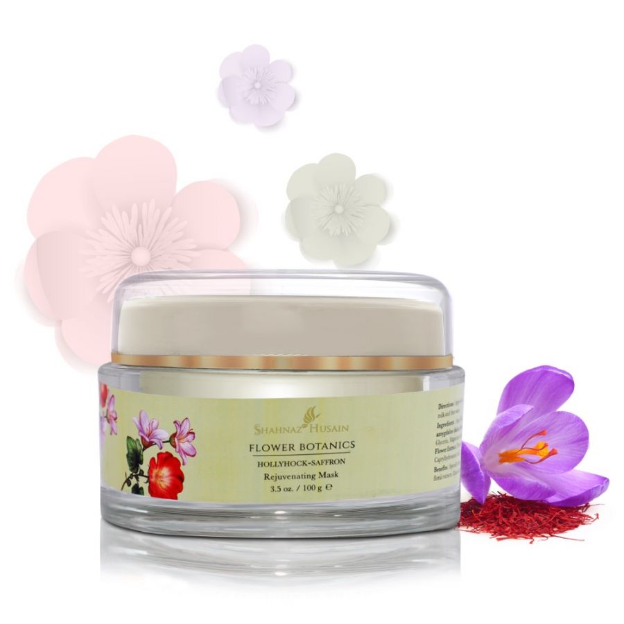 Shahnaz Husain Flower Botanics Hollyhock Saffron Rejuvenating Mask - 100 GM