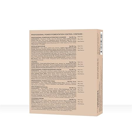 Shahnaz Husain Professional Power Pigmentation Control 7 Step Facial Kit - 48 GM