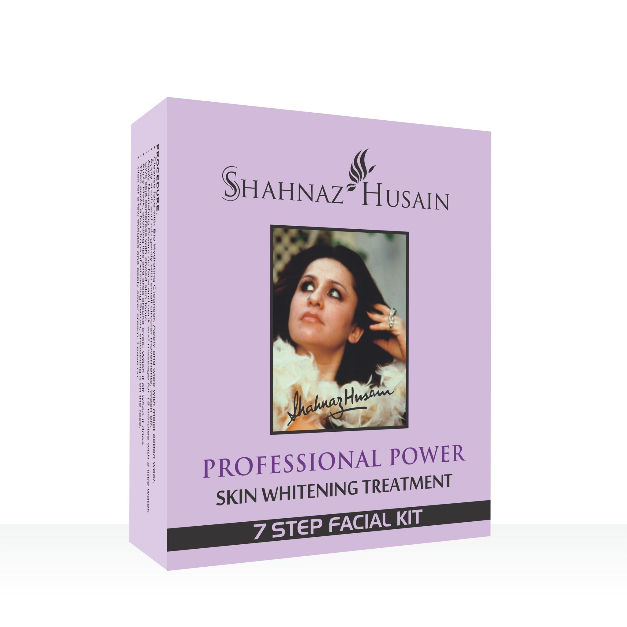Shahnaz Husain Professional Power Skin Whitening Treatment 7 Step Facial Kit - 48 GM