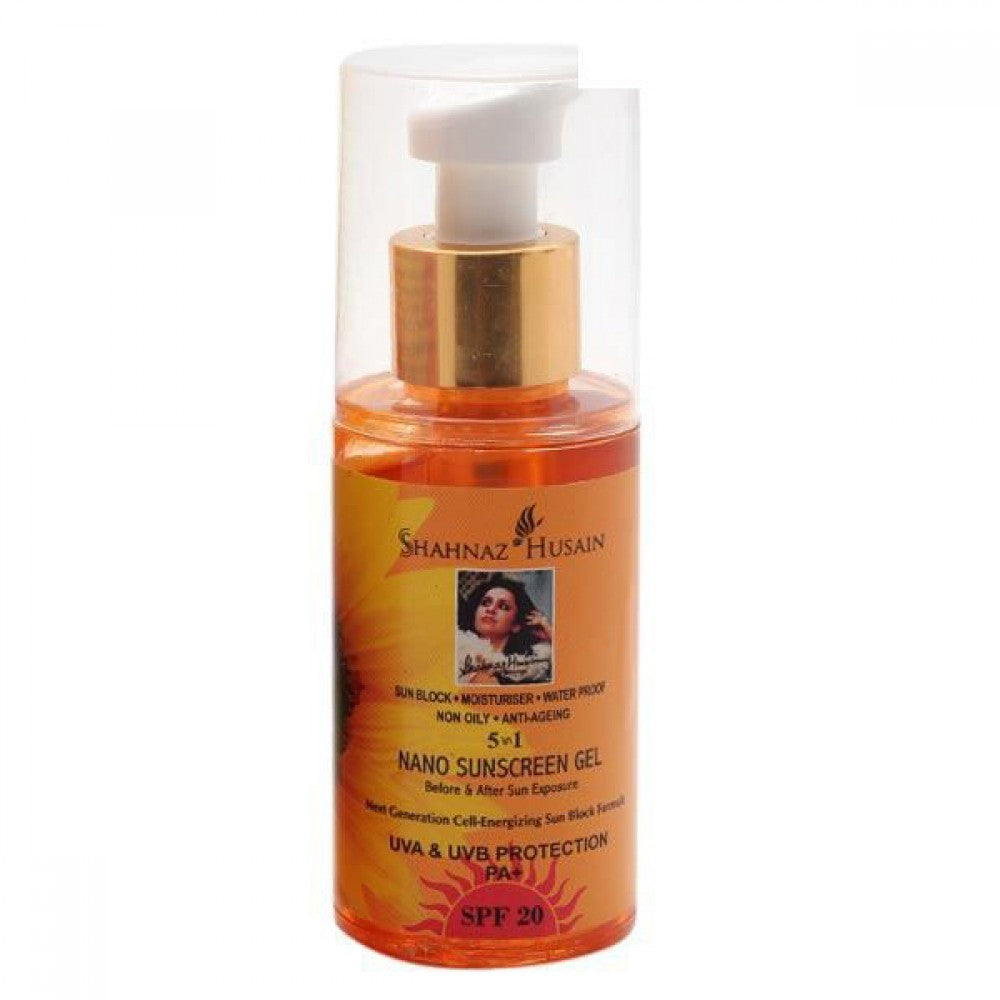 Shahnaz Husain 5 In 1 Nano Sunscreen Gel Uva & Uvb Protection Pa+ Spf 20