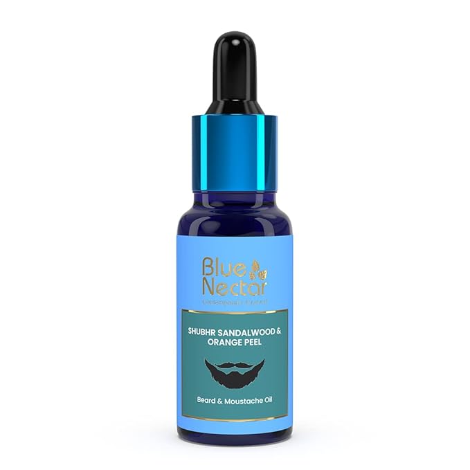 Blue Nectar Shubhr Sandalwood & Orange Peel Beard & Moustache Oil - 30 ML