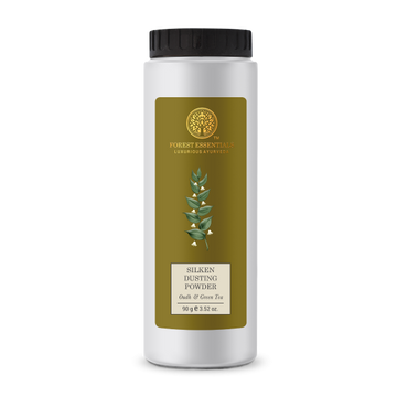 Forest Essentials Silken Dusting Powder Oudh & Green Tea - 90 GM
