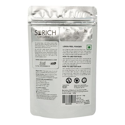 Sorich Organics Lemon Peel Powder - 100 GM