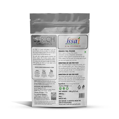 Sorich Organics Orange Peel Powder - 100 GM