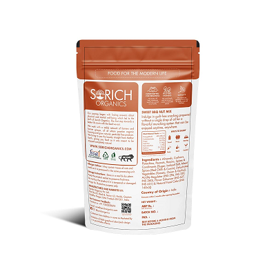 Sorich Organics Sweet Barbeque Nut Mix - 200 GM