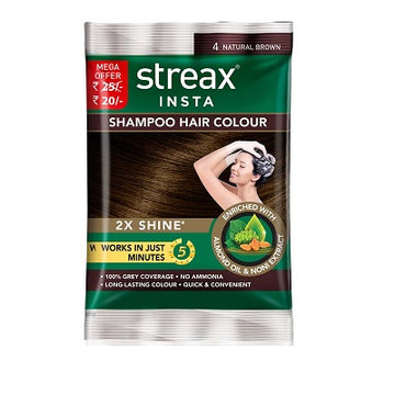 Streax Insta Shampoo Hair Colour - 18 ML