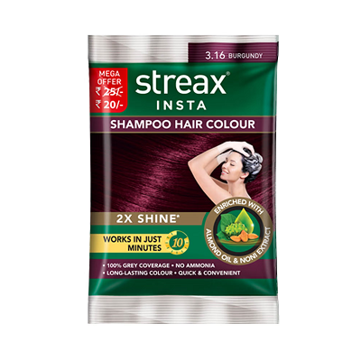 Streax Insta Shampoo Hair Colour - 18 ML