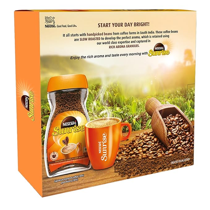 Nescafe Sunrise Instant Coffee Powder Couple Pack - 190 GM