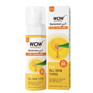 WOW Skin Science Sunscreen Gel For All Skin Types SPF 55 - 100 ML