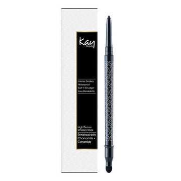 Kay Beauty Waterproof Smokey Kajal with Smudger - Raven Hue