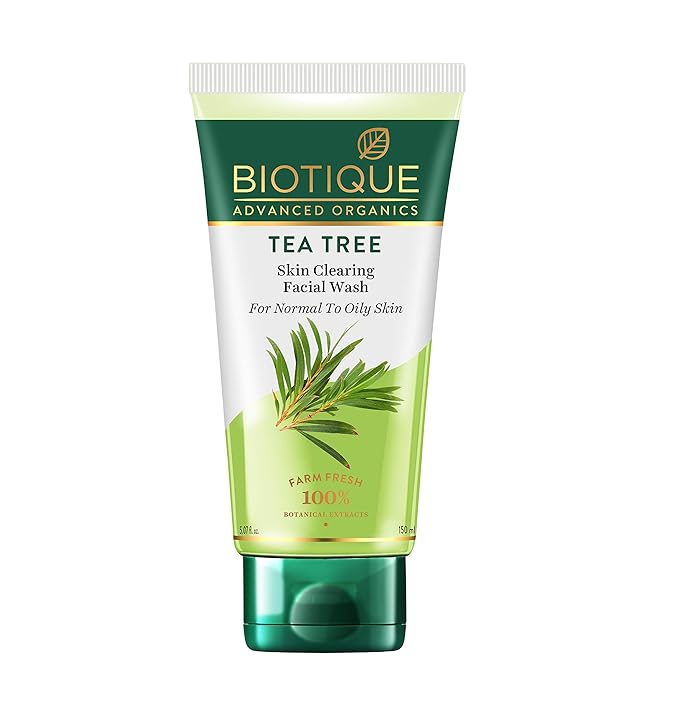 Biotique Tea Tree Skin Clearing Normal to Oily Skin Face Wash - 150 ML
