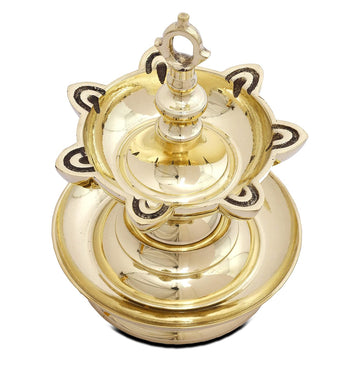 Traditional Brass Goa Lamandeep or Hanging Lamp