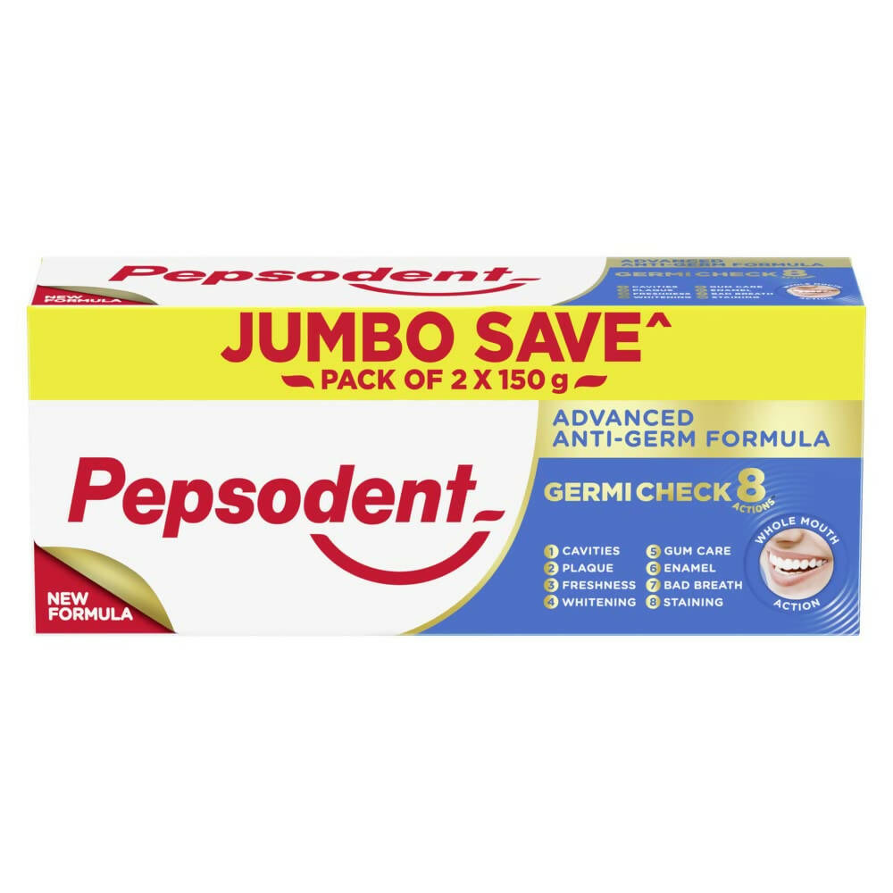 Pepsodent Germicheck 8 Actions Toothpaste With Anti-Germ Formula