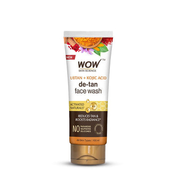 WOW Skin Science Ubtan + Kojic Acid de-tan Face Wash - 100 ML
