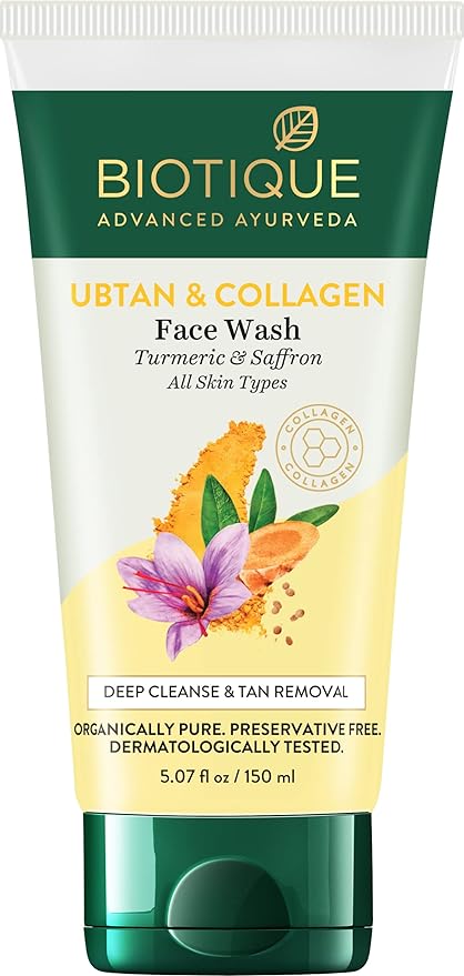 Biotique Ubtan & Collagen Face Wash - 150 ML