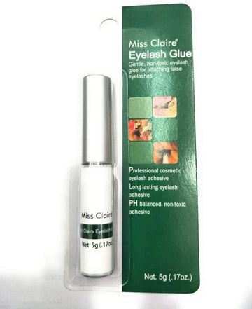 Miss Claire Gentle Non Toxic Eye Lash Adhesive For Attaching False Eyelashes (Black)