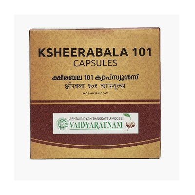 Vaidyaratnam 101 Ksheerabala Soft Gel Capsule - 100 Nos