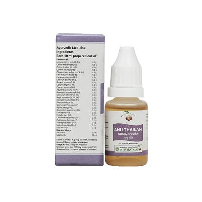 Vaidyaratnam Anu Thailam - 10 ML