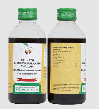 Vaidyaratnam Bruhath Bhrungamalakadi Thailam - 200 ML