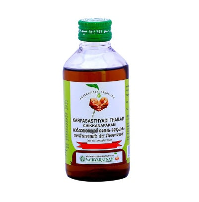 Vaidyaratnam Karpasasthyadi Thailam Chikkanapakam - 200 ML