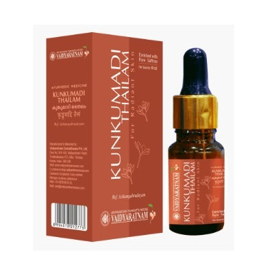 Vaidyaratnam Kunkumadi Thailam - 10 ML