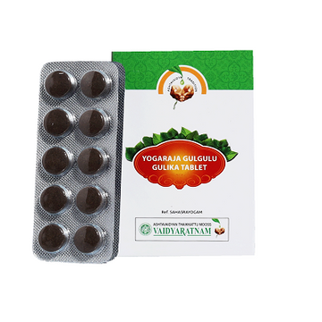 Vaidyaratnam Yogaraja Guggulu Gulika Tablets - 100 Nos