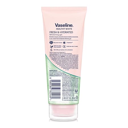 Vaseline Bamboo Extract Fresh and Hydrated Brightening Gel - 180 ML