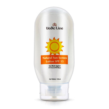 Vedic Line Natural Sun Screen Lotion SPF 15 - 120 ML