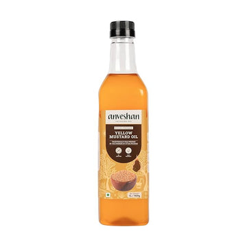 Anveshan Wood Pressed Yellow Mustard Oil - 1 L