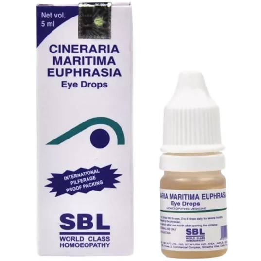 SBL Homeopathy Cineraria Maritima Euphrasia Eye Drops