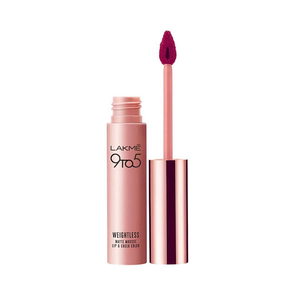Lakme 9 To 5 Weightless Matte Mouse Lip & Cheek Color - Pink Lace