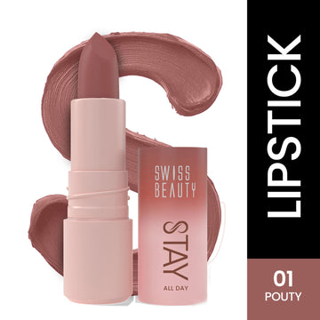 Swiss Beauty Matte Hour Waterproof Liquid Lipstick, Up To 10-Hour - 3 Bare Cosmo