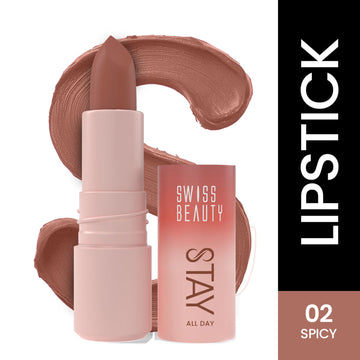 Swiss Beauty Matte Hour Waterproof Liquid Lipstick, Up To 10-Hour - 4 Peach Bellini