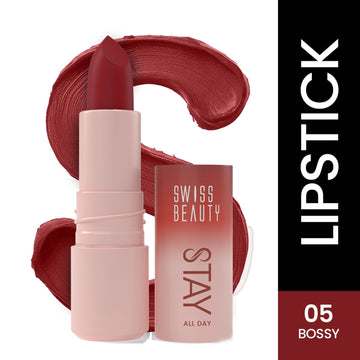 Swiss Beauty Matte Hour Waterproof Liquid Lipstick, Up To 10-Hour - 7 Terracotta Spritz