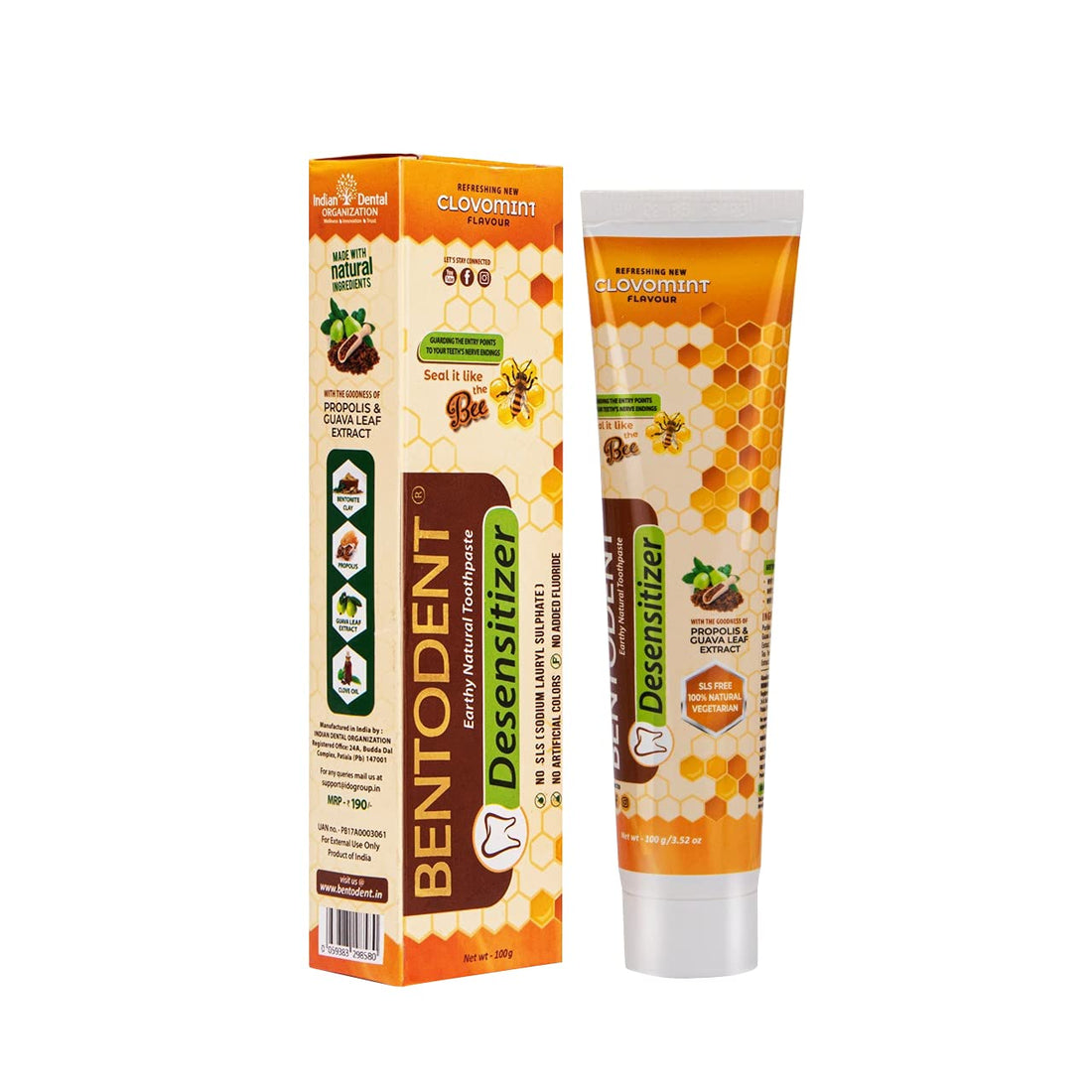 Bentodent Desensitizer Natural Sensitivity Relief Toothpaste