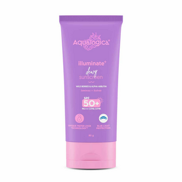 Aqualogica IIIuminate + Dewy Sunscreen SPF 50 PA++++ - 80 GM