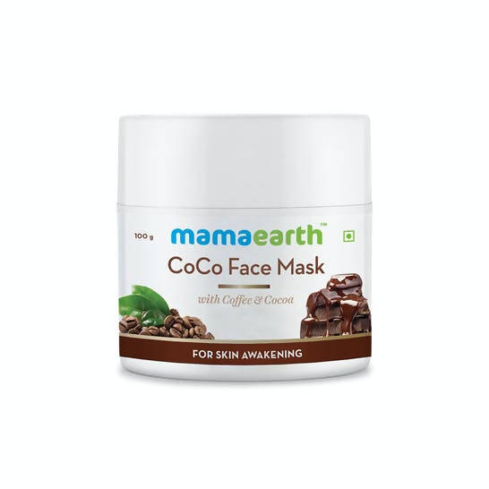 Coco Paper Mask Mamaearth CoCo Face Mask with Coffee & Cocoa for Skin Awakening