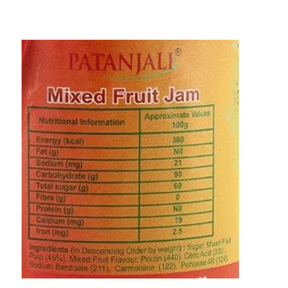 Patanjali Mixed Fruit Jam