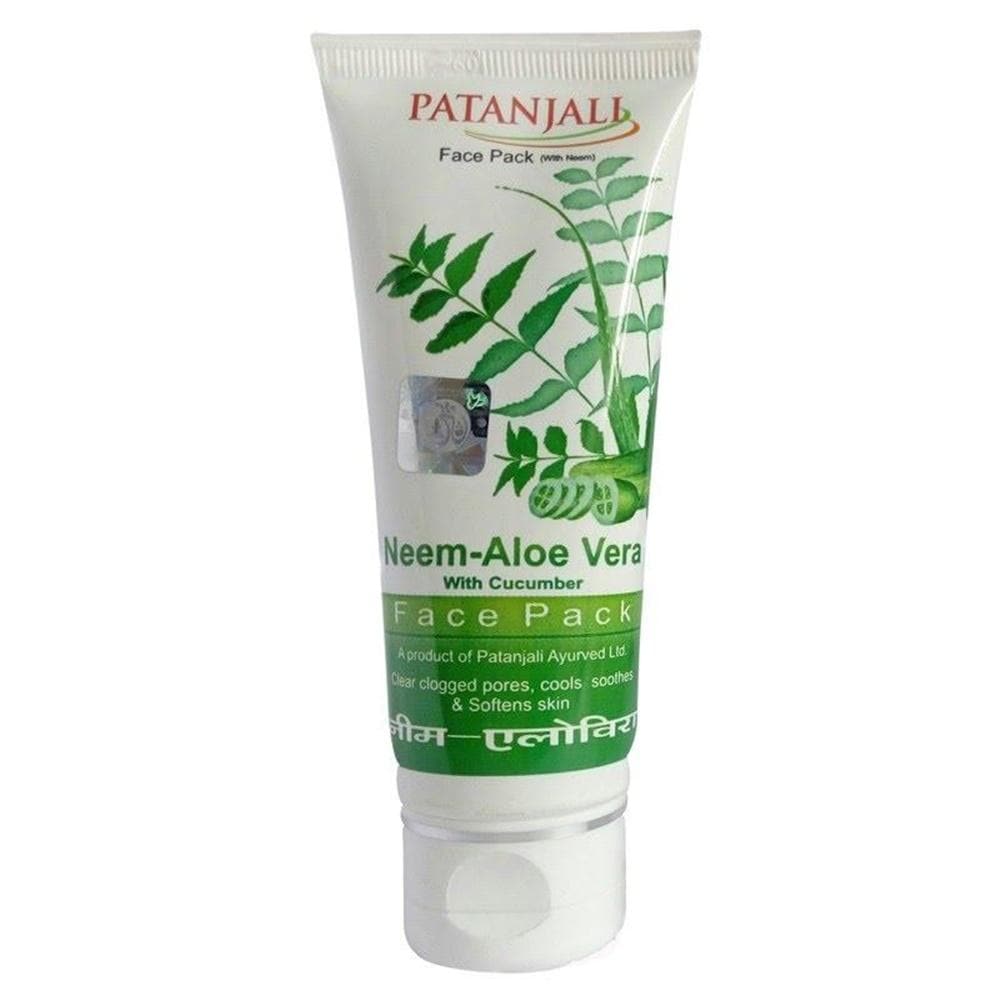 Patanjali Aloevera Neem Cucumber Face Pack, 60 gm