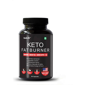 Healthvit Keto Fat Burner With Garcinia, Green Tea, Green Coffee Capsules