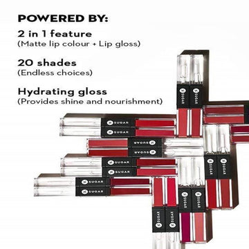 Sugar Smudge Me Not Lip Duo - Aubergine Queen (Blackened Burgundy)