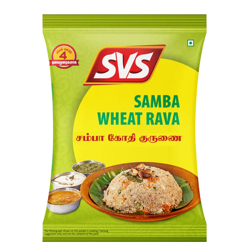 SVS Samba Wheat Rava - 500 GM