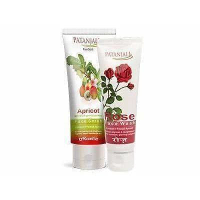 Patanjali Apricot Face Scrub Plus Rose Face Wash 