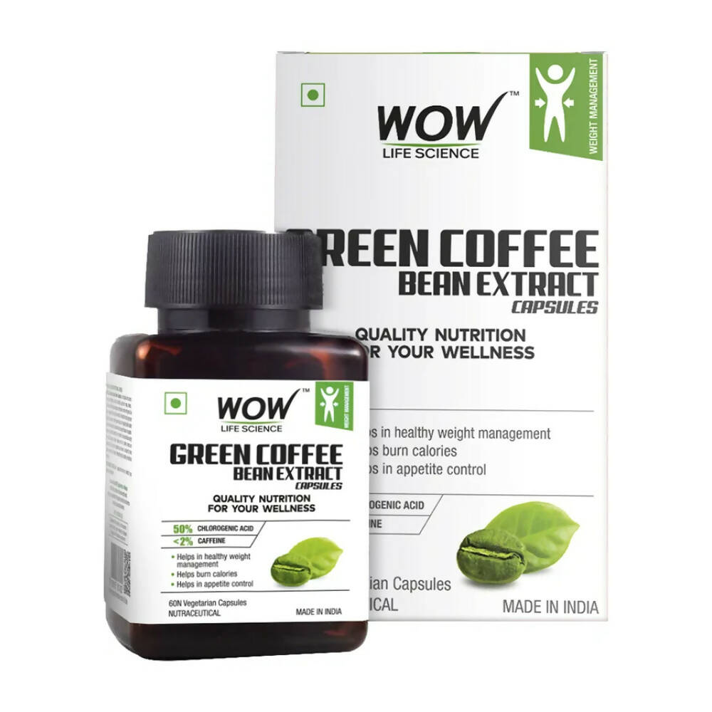 WOW Life Science Green Coffee Bean Extract Vegetarian Capsules