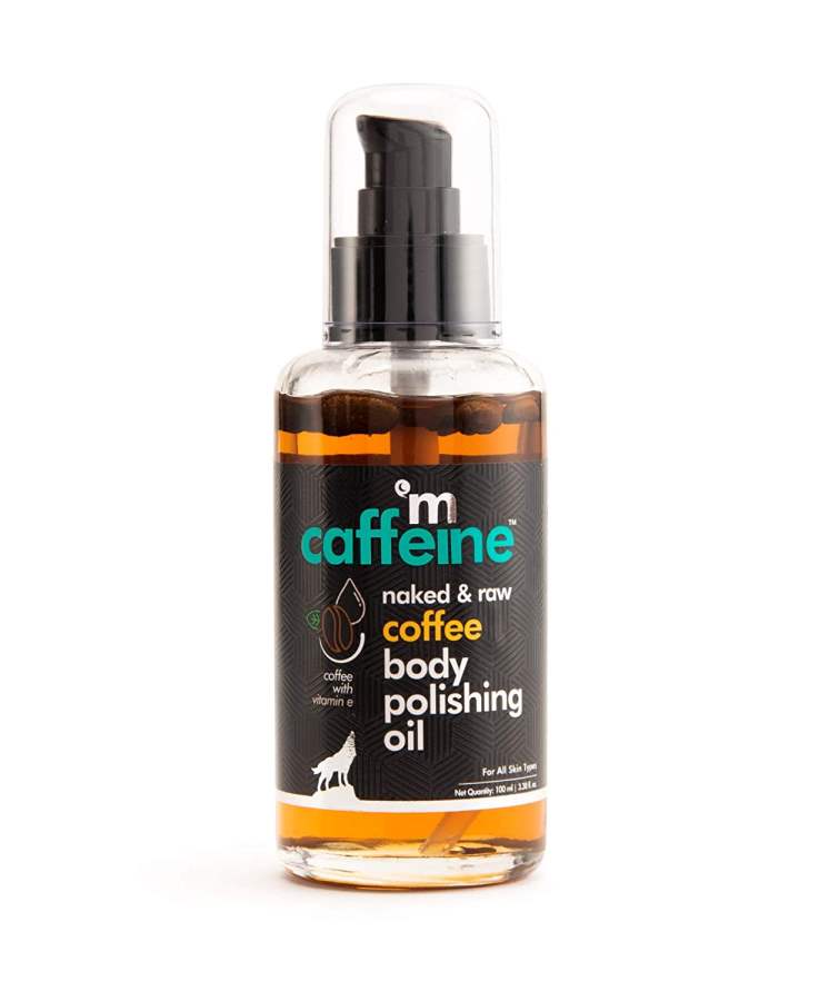 mCaffeine Naked and Raw Coffee Body Polishing Olive Oil for All Skin ( Nourishing)