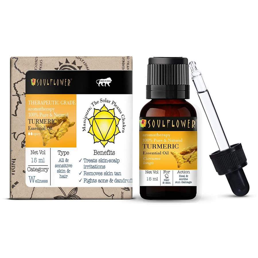 Soulflower Turmeric Essential Oil for Sensitive Skin