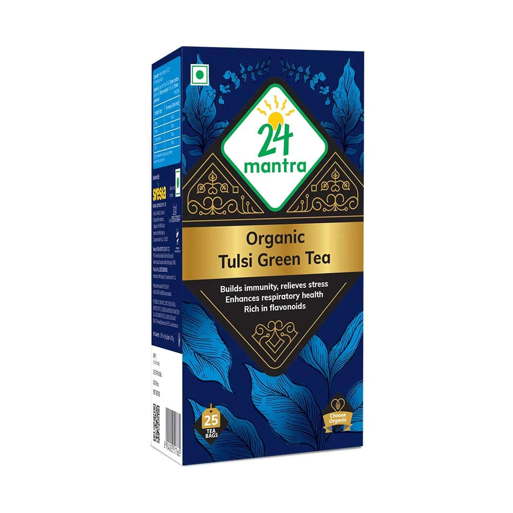 24 mantra Tulsi Green Tea
