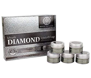 Khadi Natural Diamond Sparkling Mini Facial Kit - 75 GM
