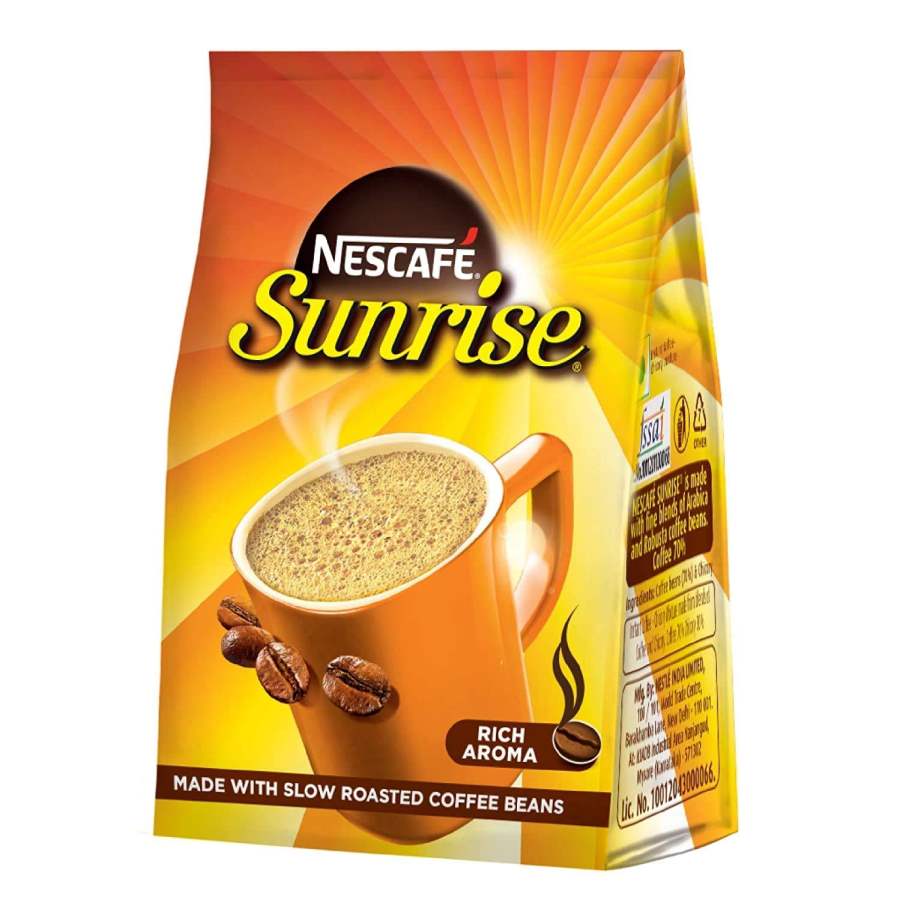 Nescafe Sunrise Rich Aroma, Instant Coffee-Chicory Mix, Made With Slow Roasted Coffee Beans