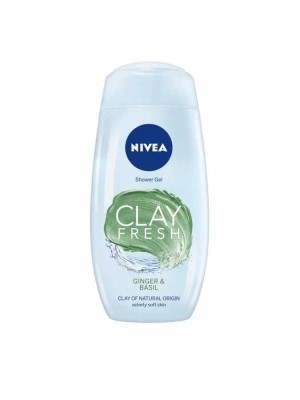 Nivea Clay Fresh Ginger & Basil Shower Gel